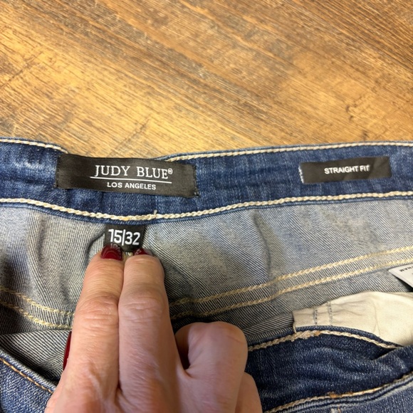 Judy Blue High Waist Straight Denim Jeans Womens 15/32 Stretch Blue JB8602 - Picture 4 of 9